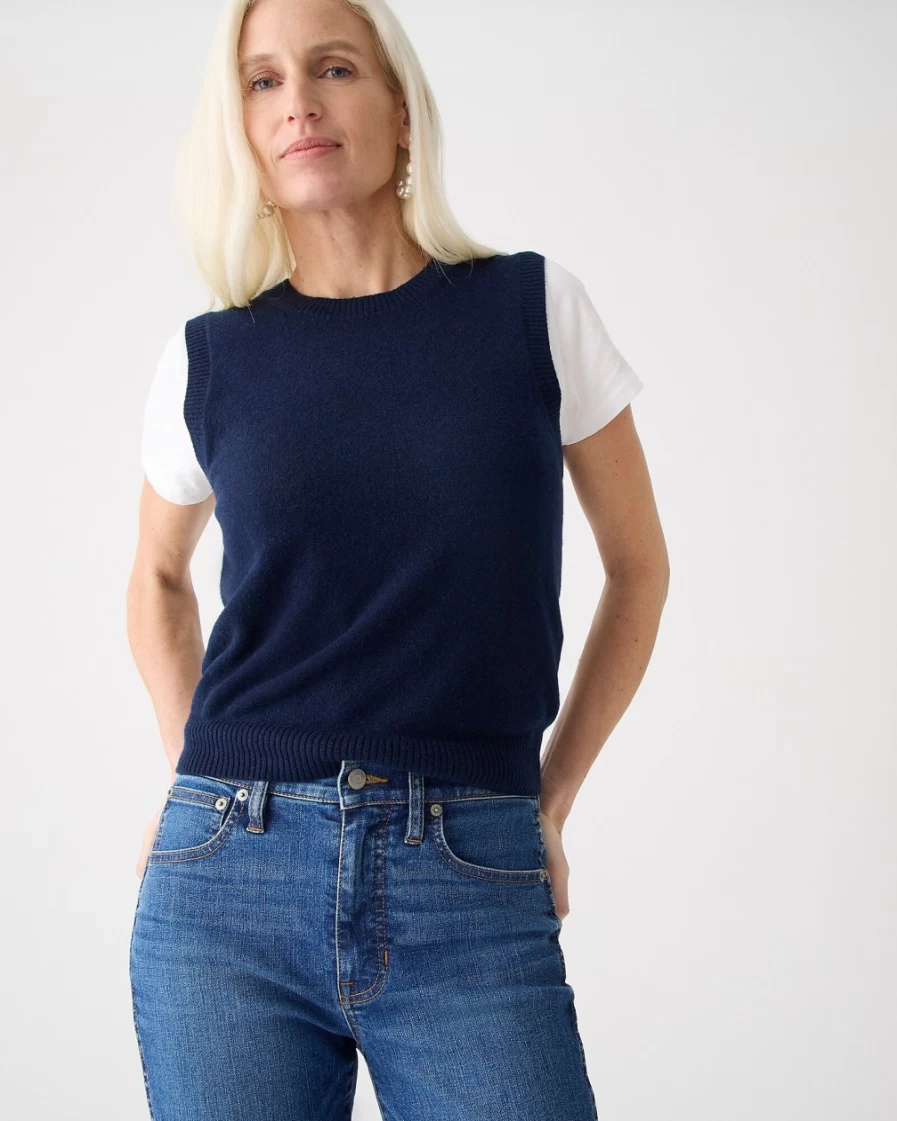 Women's J.Crew 9" Vintage Slim-Straight Jeans in Rainstorm Wash