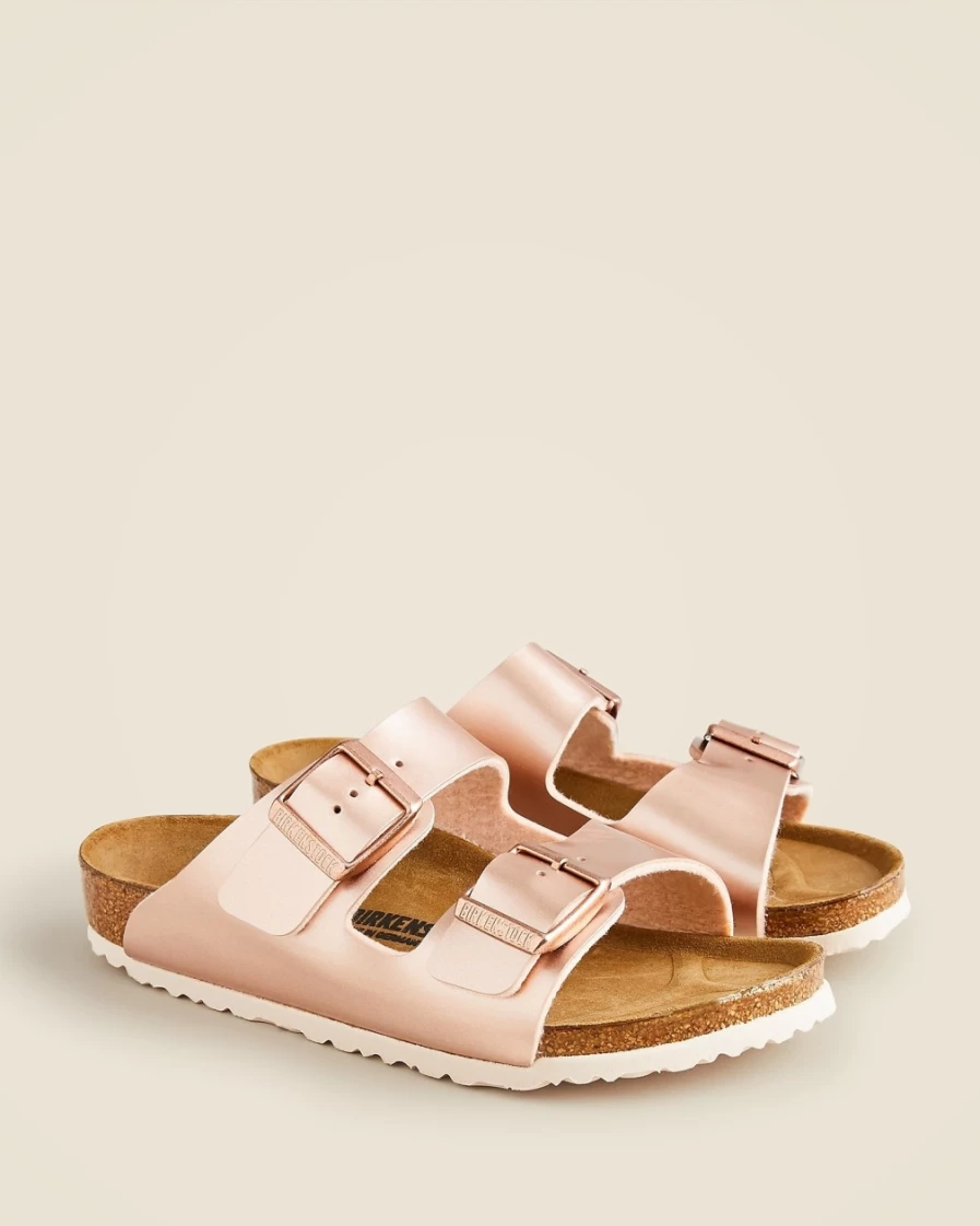 J.Crew Girls' Birkenstock® Arizona Sandals in Electric Metallic Copper