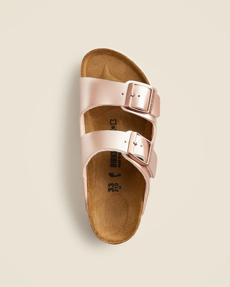 J.Crew Girls' Birkenstock® Arizona Sandals in Electric Metallic Copper