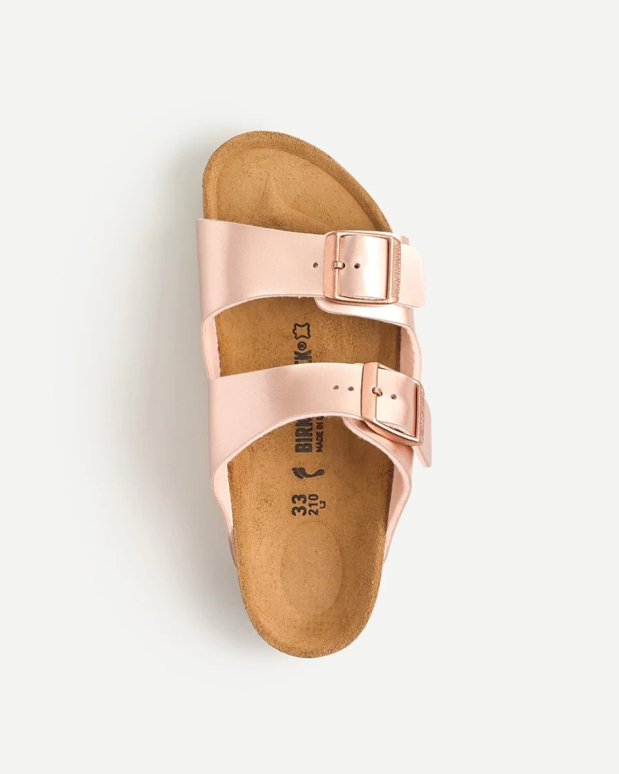 J.Crew Girls' Birkenstock® Arizona Sandals in Electric Metallic Copper
