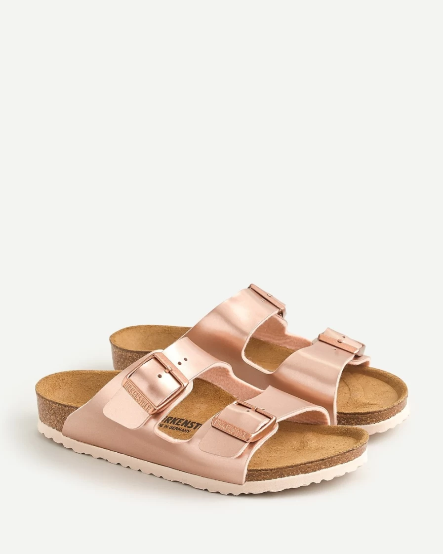 J.Crew Girls' Birkenstock® Arizona Sandals in Electric Metallic Copper