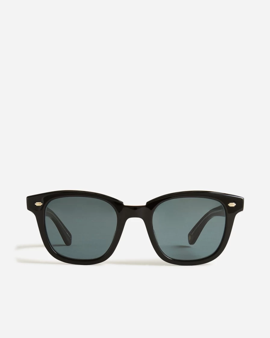 J.Crew Men's Black Calabar Square Sunglasses by Garrett Leight