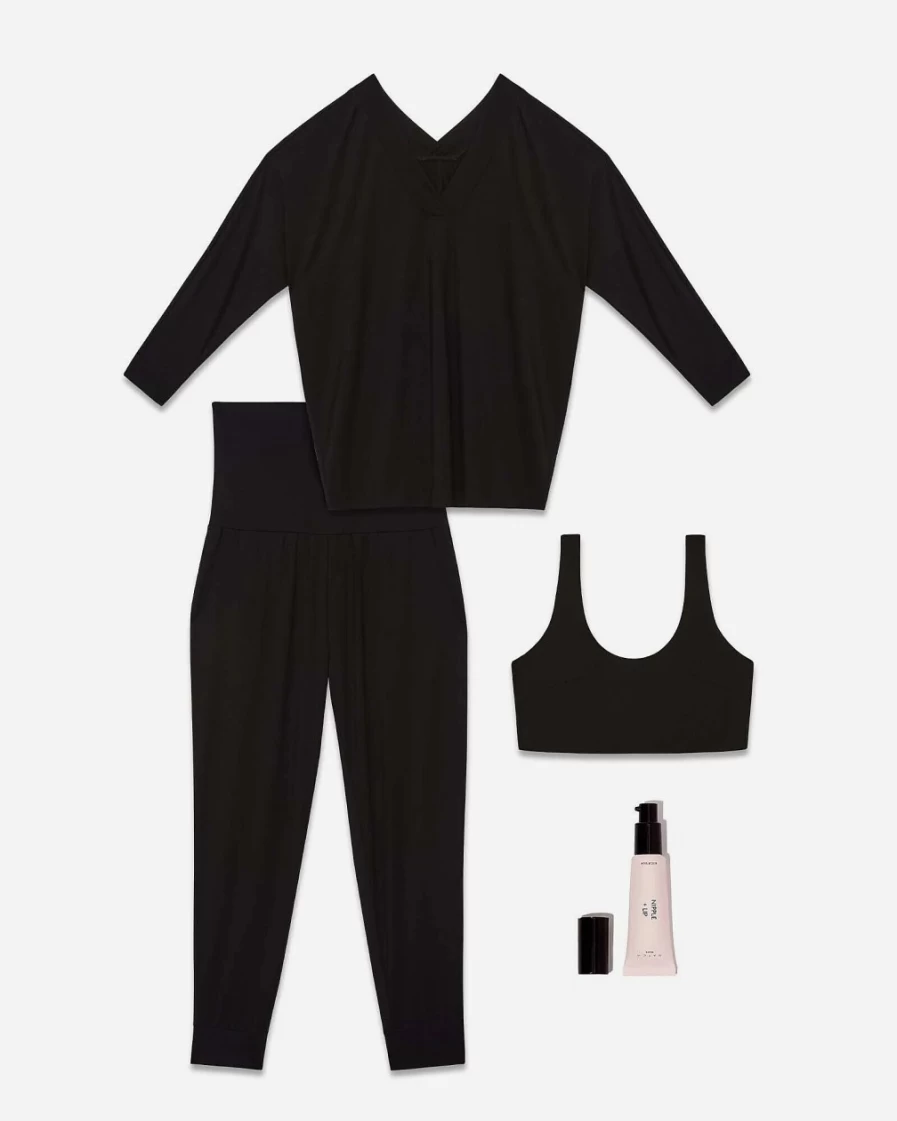 J.Crew Women's Black Hatch® Hospital-Departure Bundle