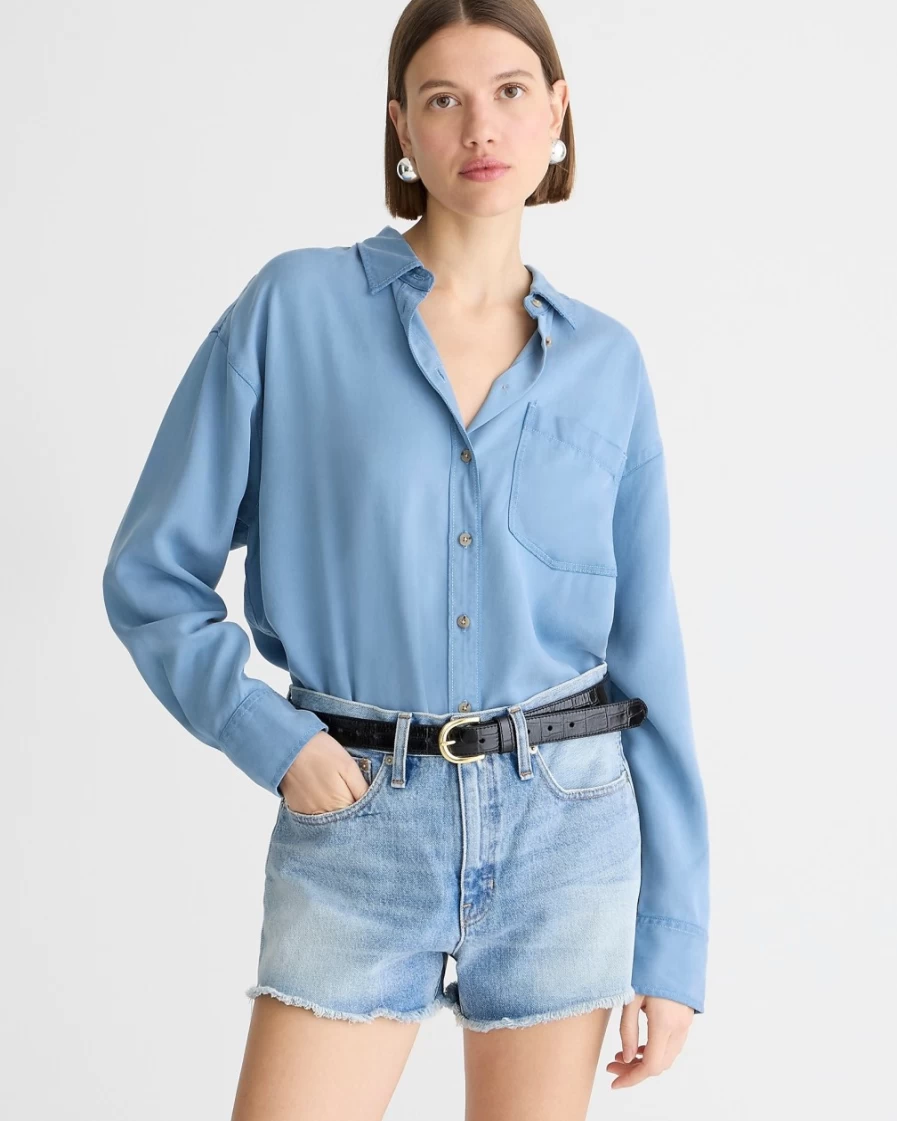 Women's Relaxed Denim Shorts in Chestnut Wash by J.Crew