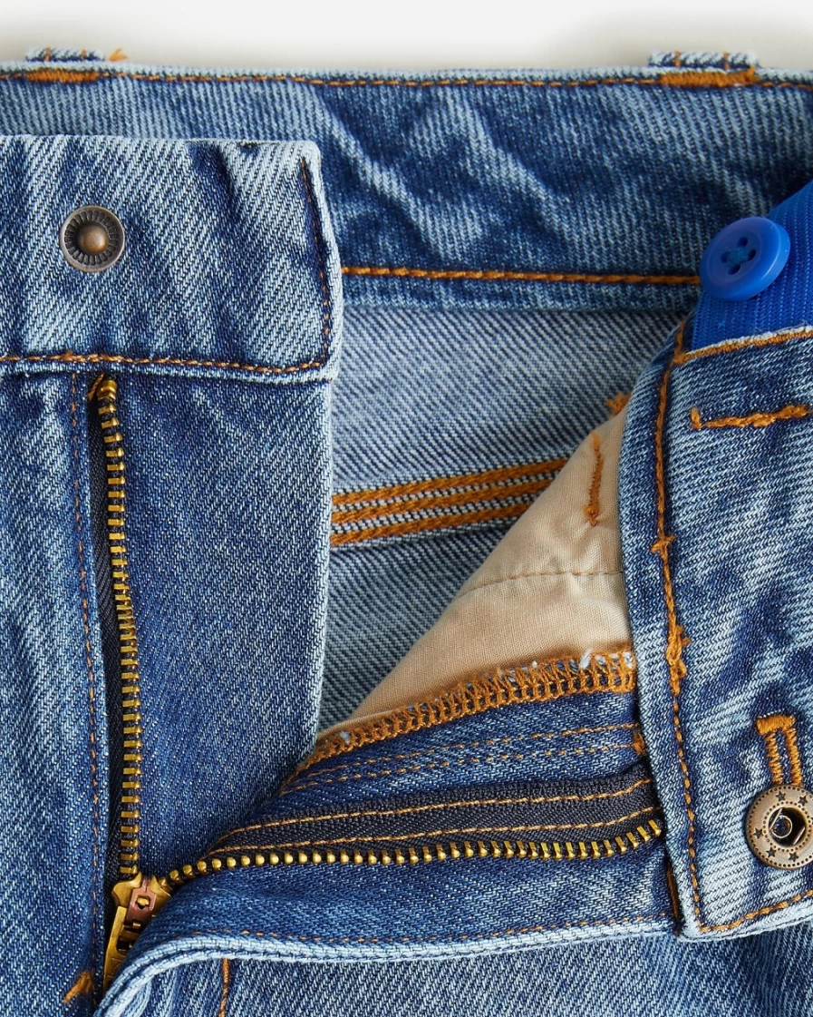J.Crew Boys' Medium Indigo Carpenter Jeans – Washed Denim Kids' Pants