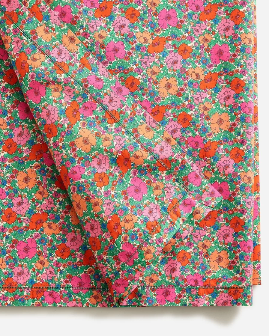 J.Crew Pink Liberty® Fabrics Tablecloth – Floral Printed Dining Table Cover