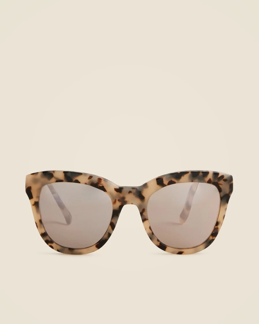 J.Crew Women's Cabana Oversized Sunglasses in Beige Tortoise