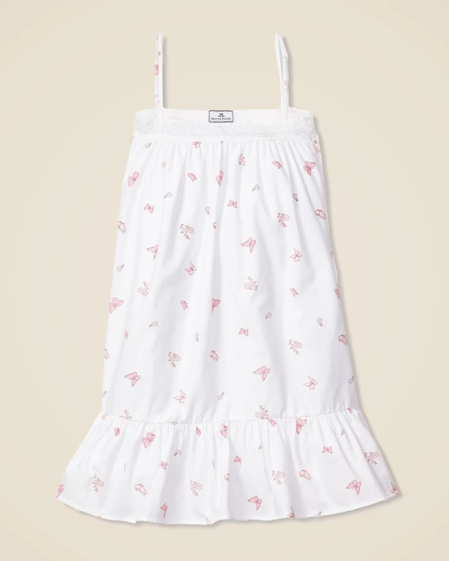 J.Crew Girls' White Lily Nightgown - Petite Plume™ Sleepwear for Kids