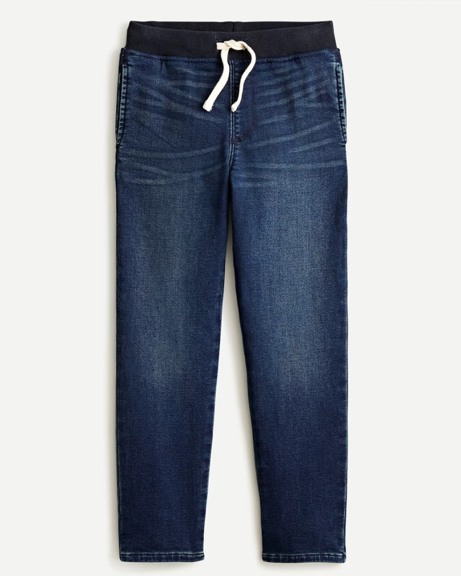 J.Crew Boys' Pull-On Runaround Jeans in Bryce Wash - Comfortable Stretch Denim for Active Kids