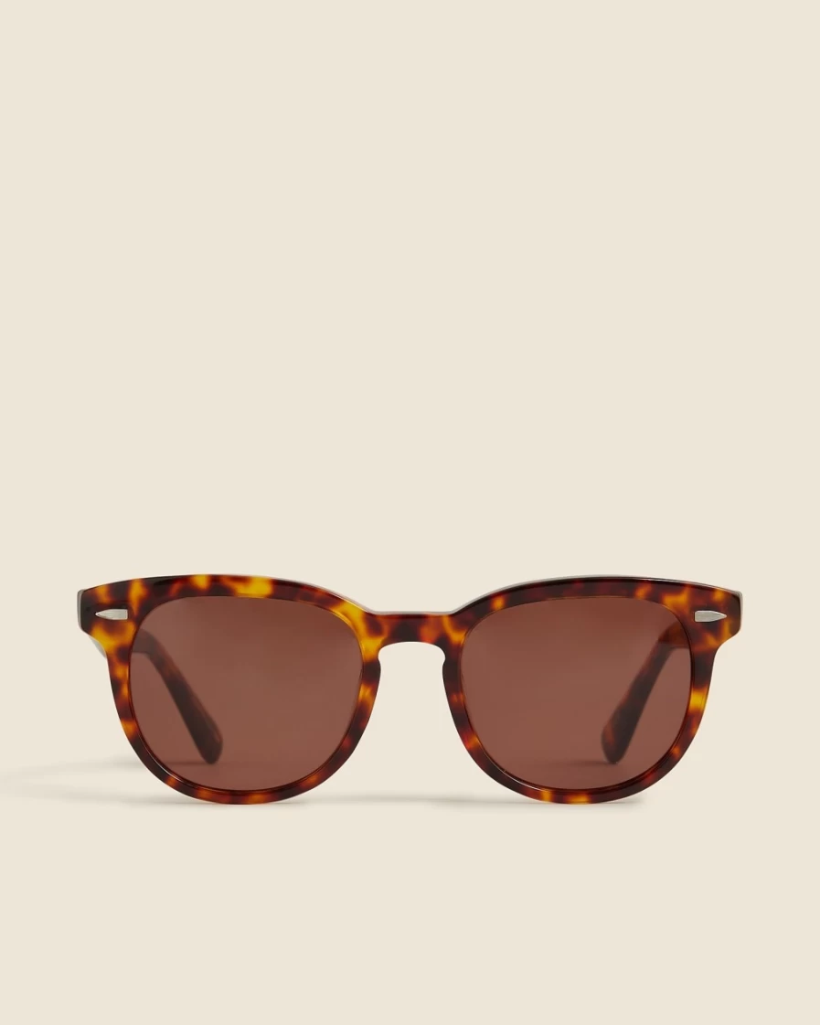 J.Crew Men's Classic Tort Dock Sunglasses for Men - Polarized Aviator Style