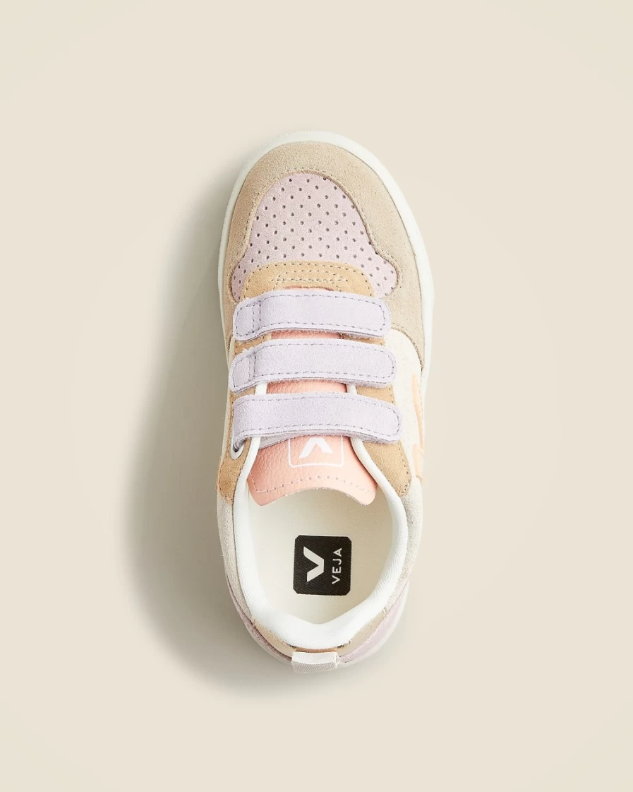 J.Crew Girls' Multico-Sable Veja V-10 Velcro Sneakers for Kids