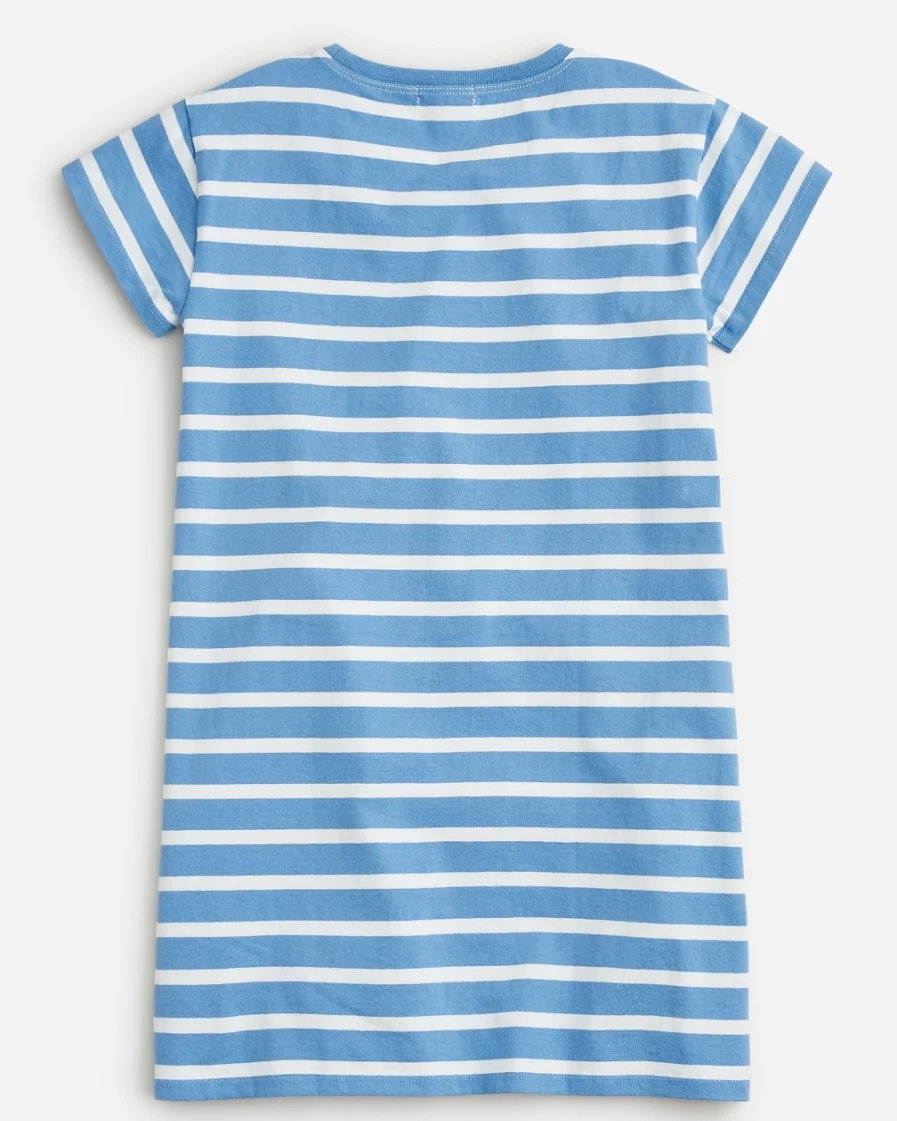 J.Crew Girls' Ivory Mountain Stream T-Shirt Dress for Kids