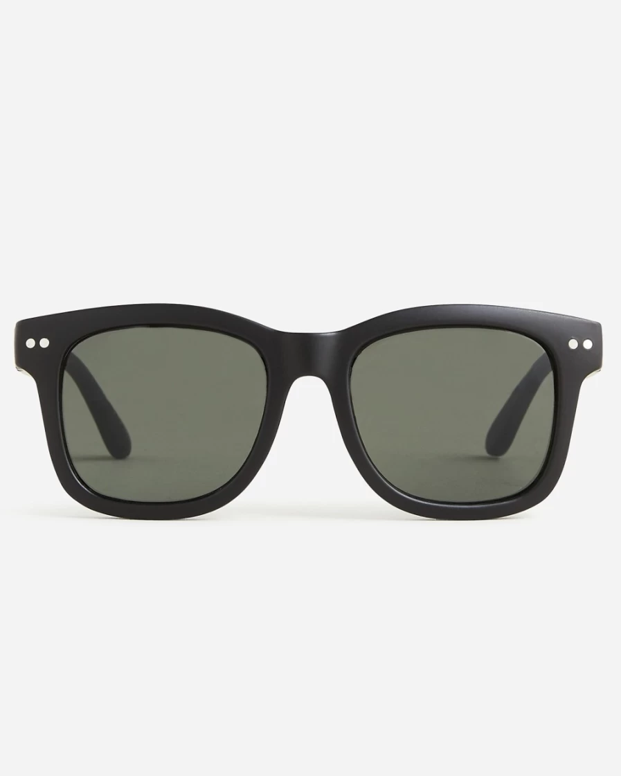 J.Crew Boys' Black Classic Kids Sunglasses for Sun Protection & Style
