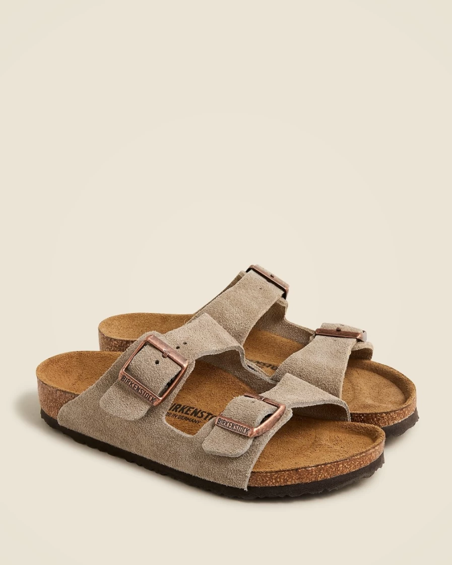 J.Crew Boys' Taupe Suede Birkenstock® Arizona Sandals for Kids