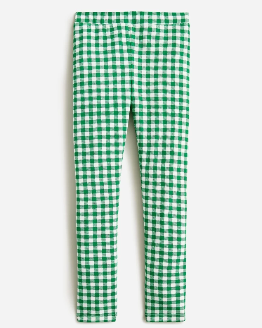 J.Crew Girls' Brilliant Kelly Printed Everyday Leggings for Kids
