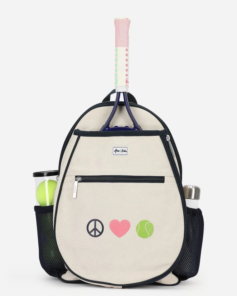 J.Crew Girls' Natural Tennis Backpack | Ame & Lulu Camper Style School Bag