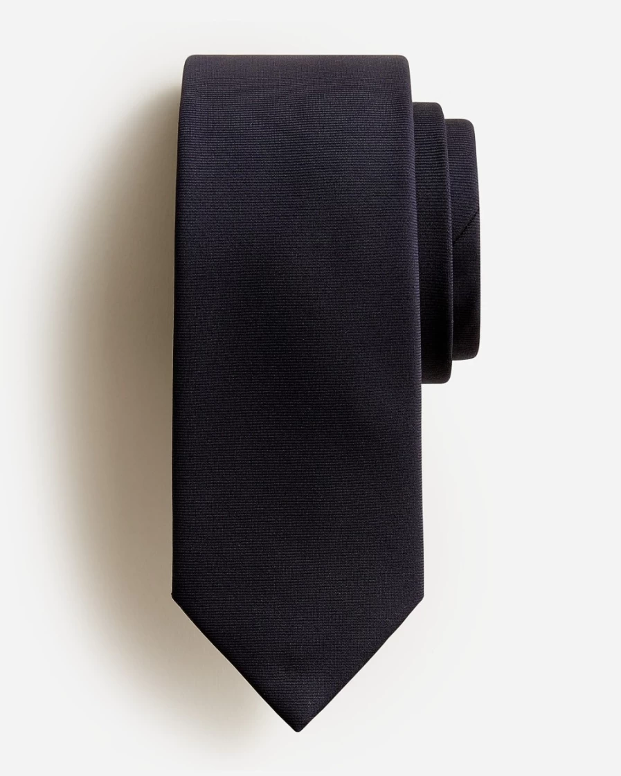 J.Crew Men's Classic Navy Italian Wool Tie for Formal Wear