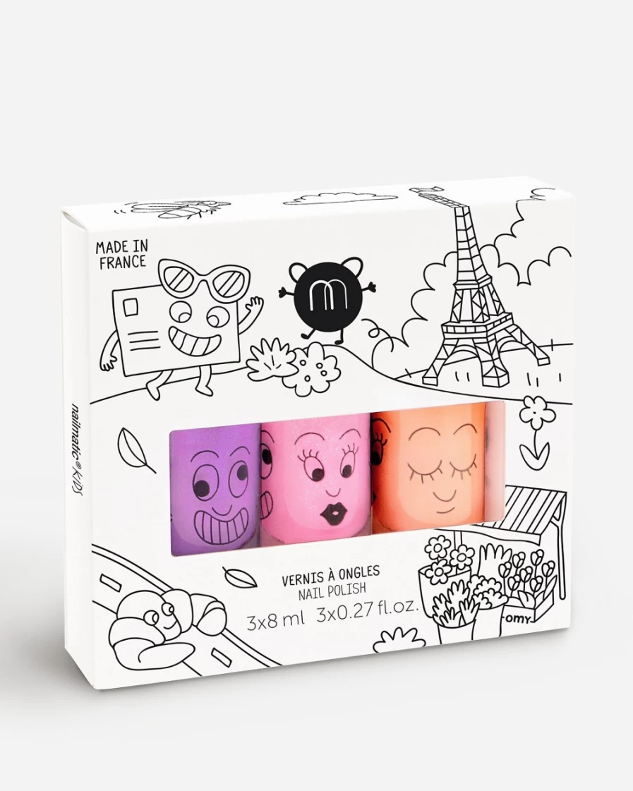 J.Crew Girls' Multi-Color Nail Polish Set | Nailmatic Paris Collection for Kids
