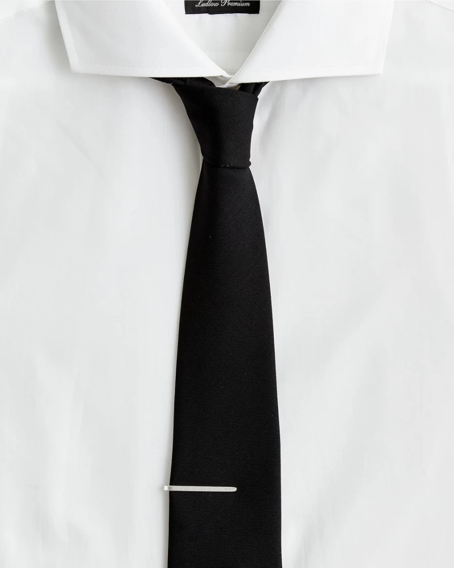 J.Crew Men's Sterling Silver Tie Pin | Classic Elegant Necktie Accessory