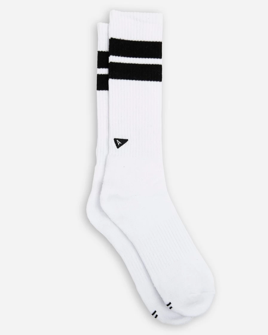 J.Crew Men's Black Retro Long Crew Socks - Arvin Goods