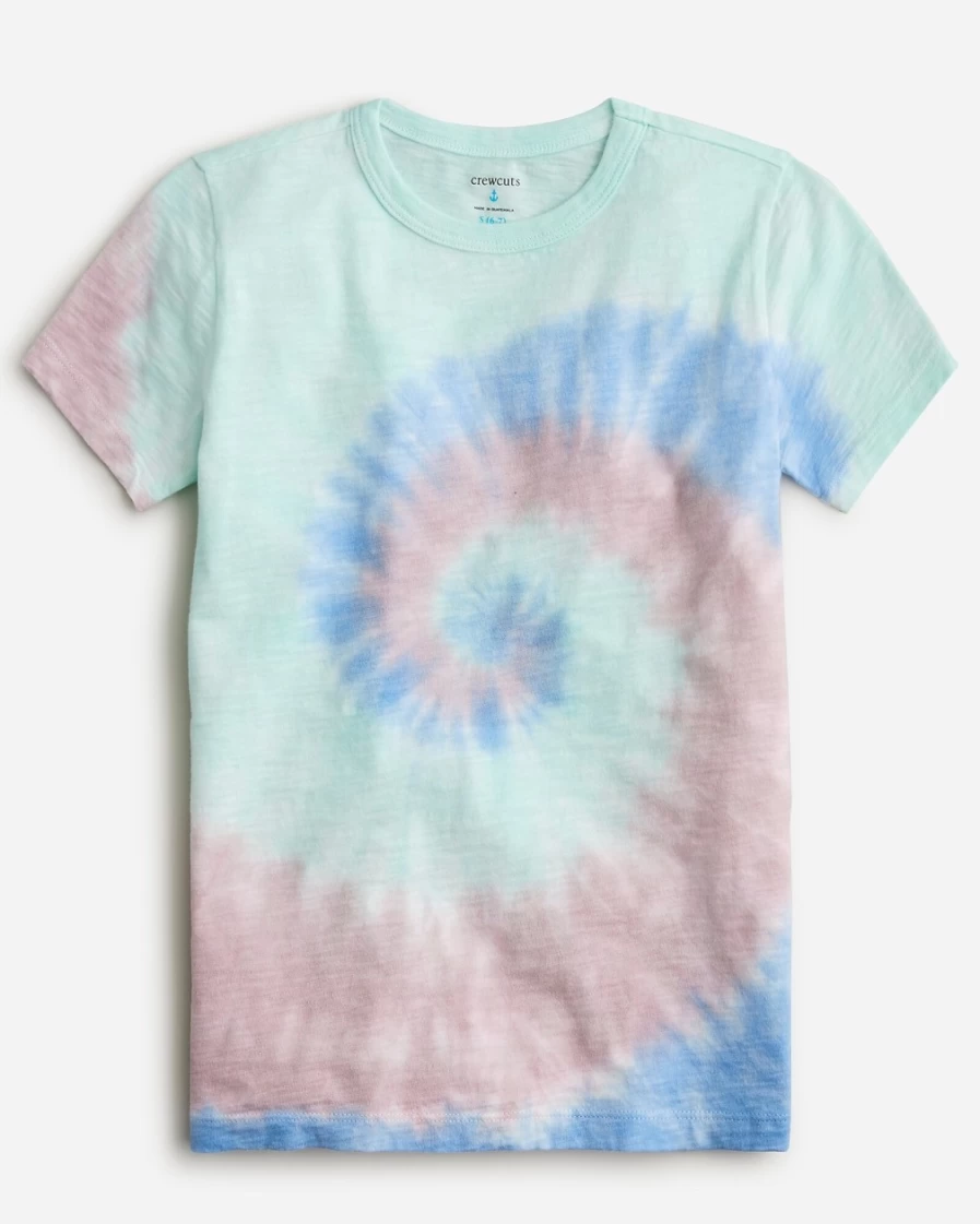 J.Crew Boys' Spiral Tie-Dye Short-Sleeve T-Shirt for Kids