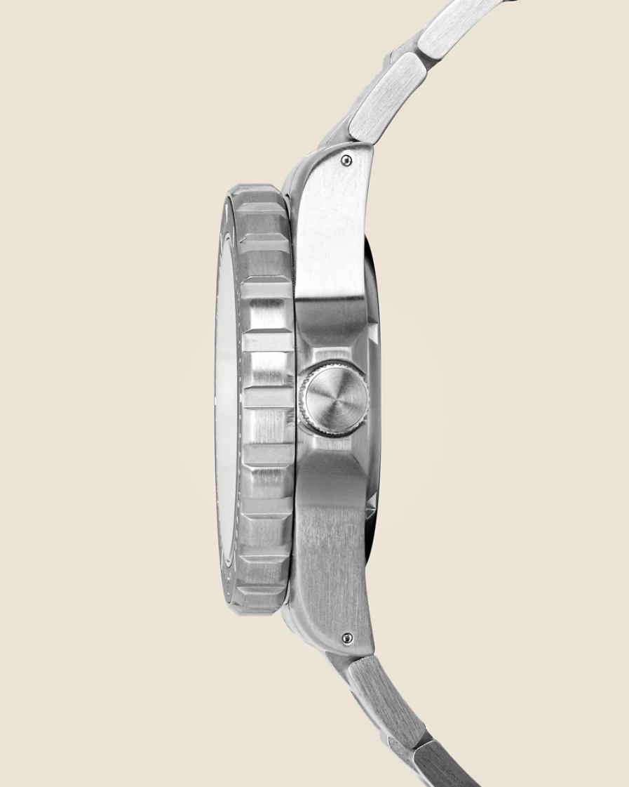 J.Crew Men's Black Tsar Diver Quartz Watch with Stainless Steel Bracelet - Marathon Watch Company™