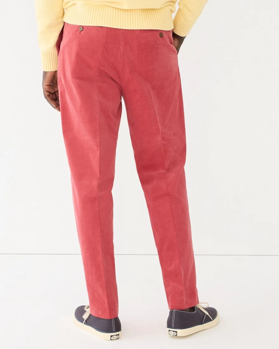 J.Crew Men's Kenmare Suit Pant in Italian Cotton Corduroy - Rose