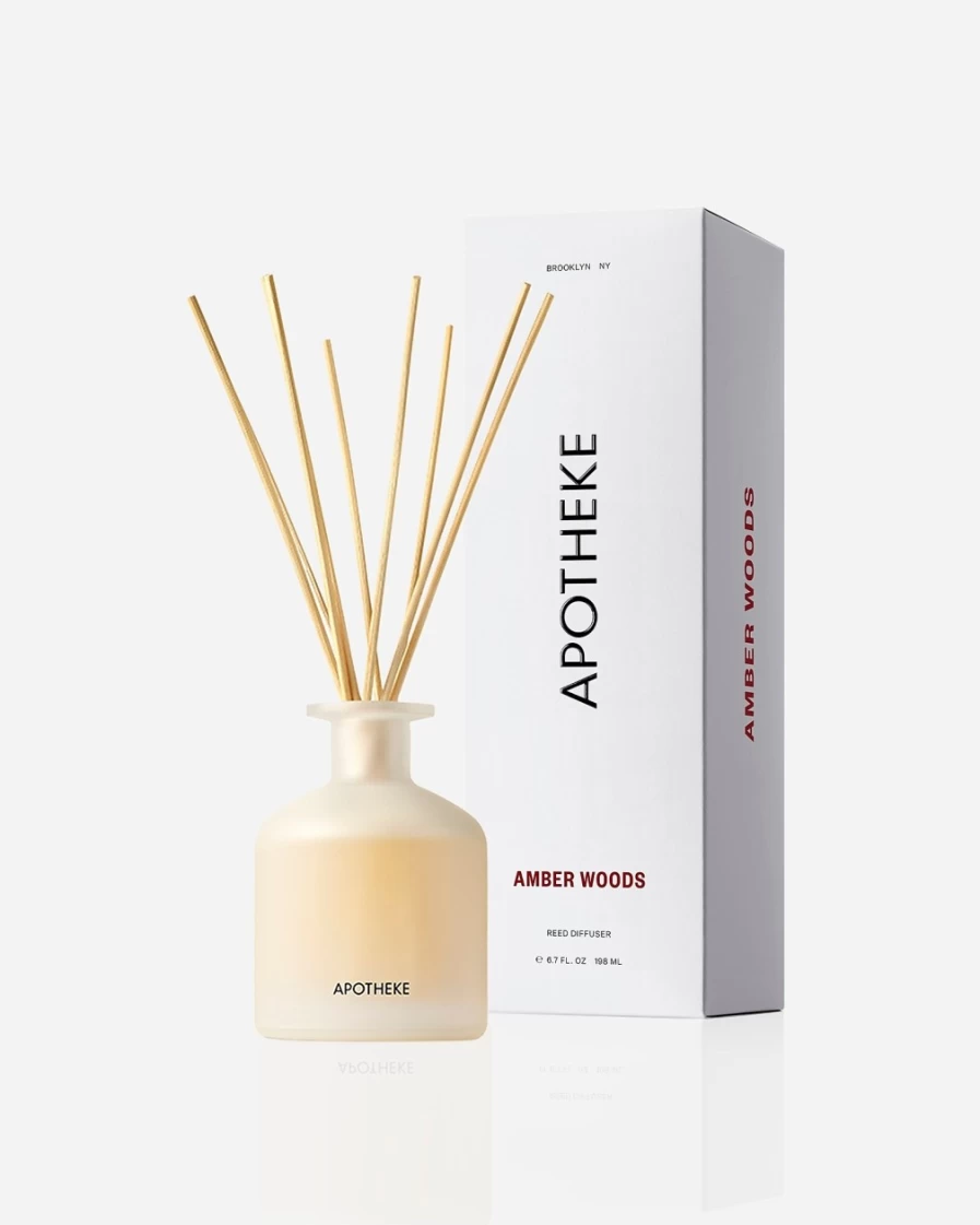 J.Crew White Amber Woods Reed Diffuser - Apotheke Style Aromatherapy Home Fragrance