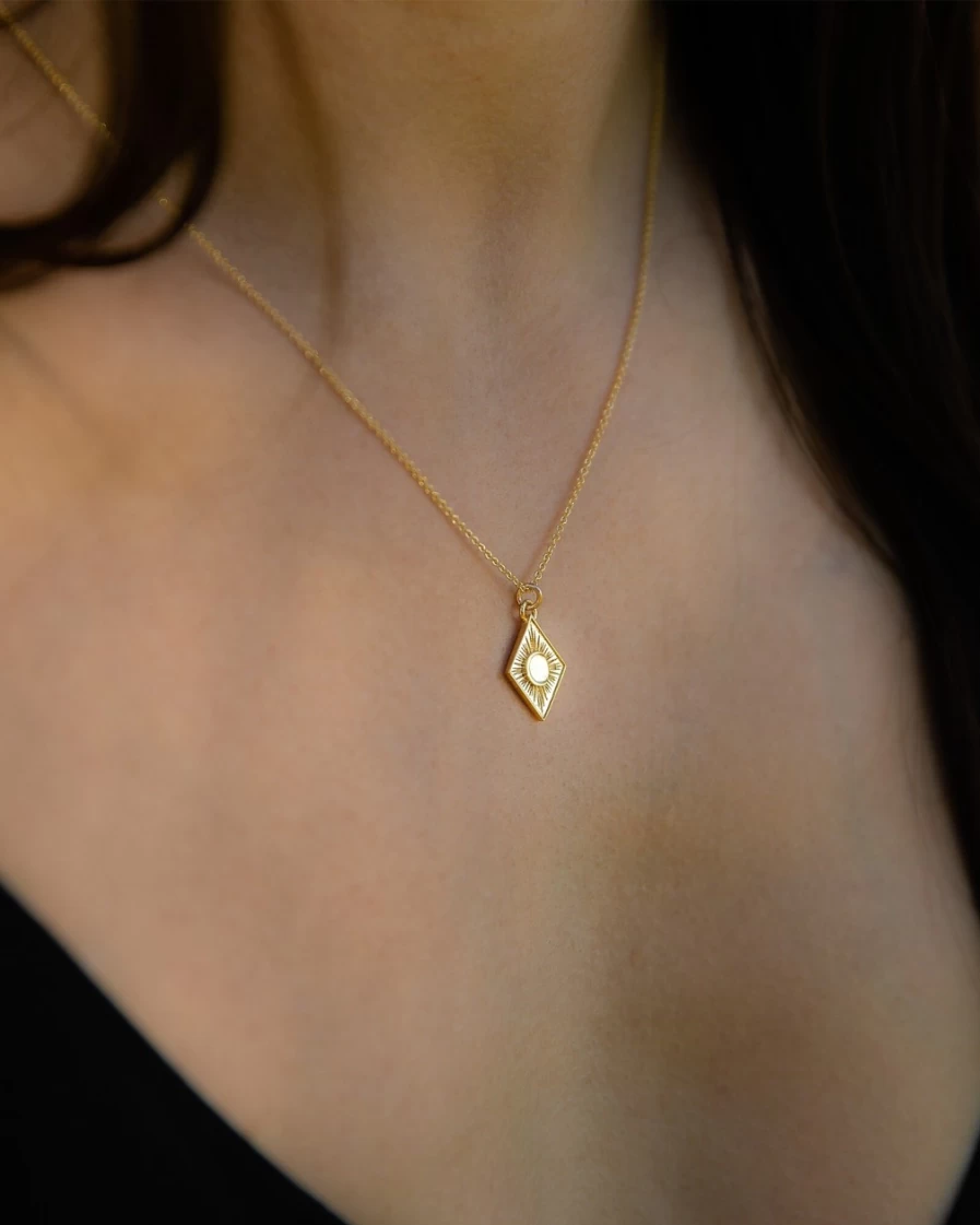 J.Crew Women's Gold Eclipse Pendant Necklace | Talon Jewelry Collection