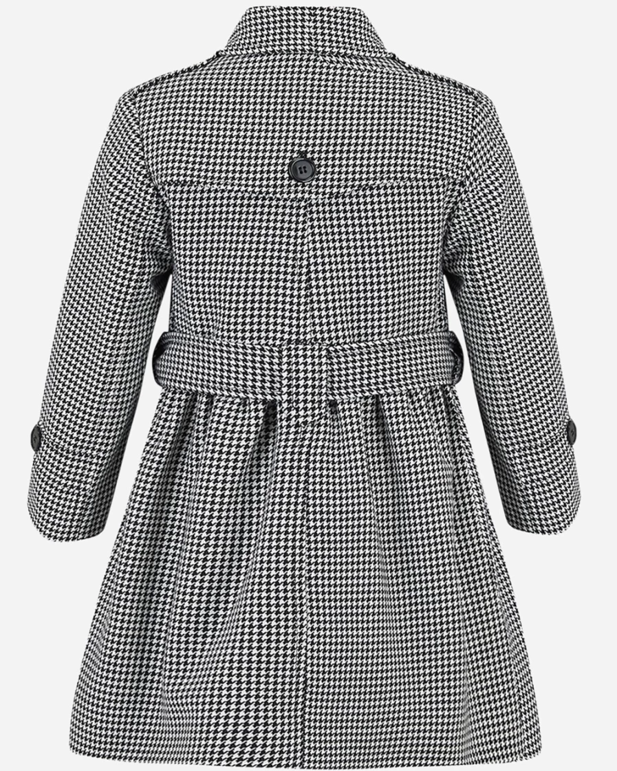 J.Crew Girls' Black Multi Mayfair Coat | Britannical London® Style