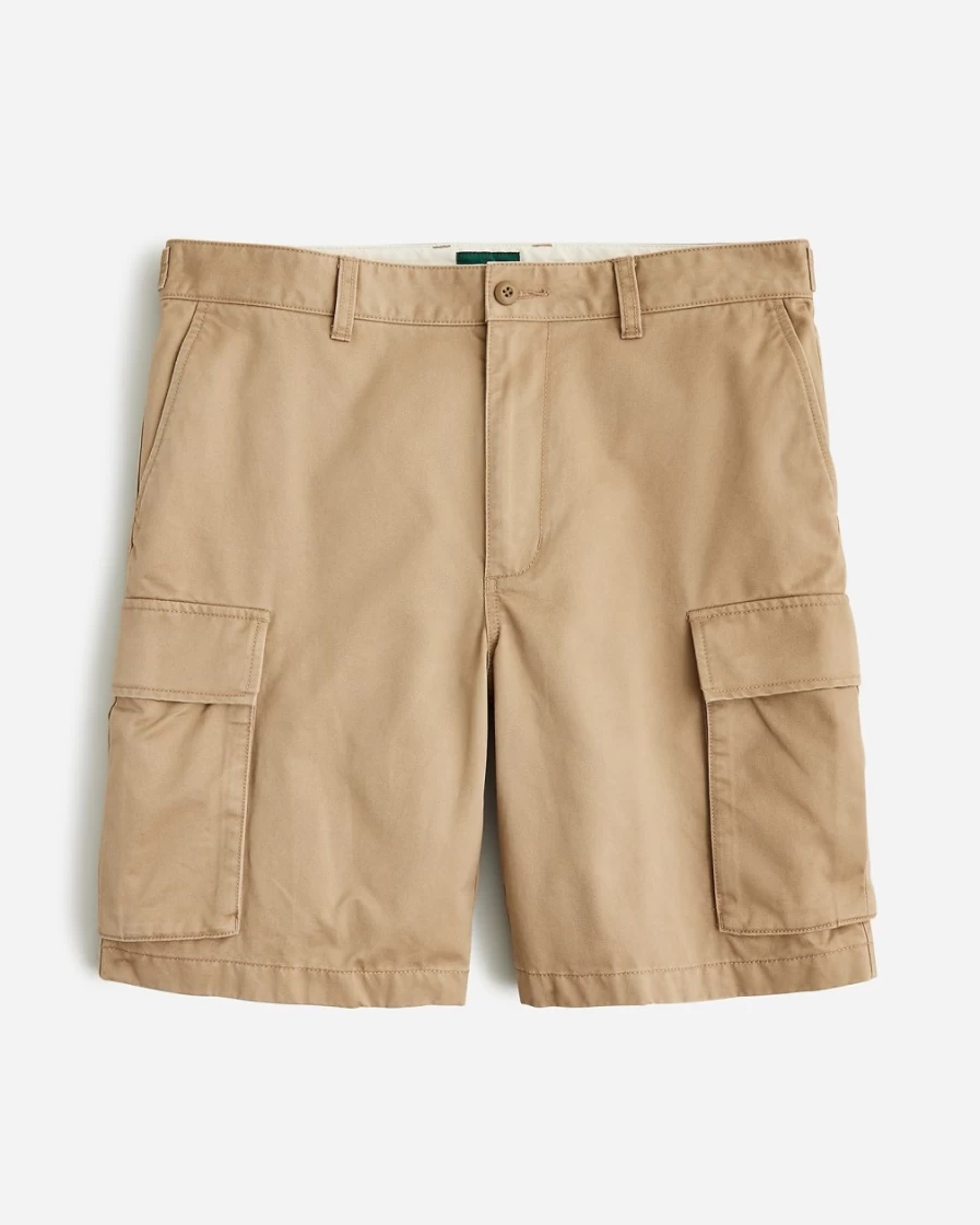 Men's J.Crew 10" Cargo Shorts in Dusty Khaki - Casual Comfort & Utility Style