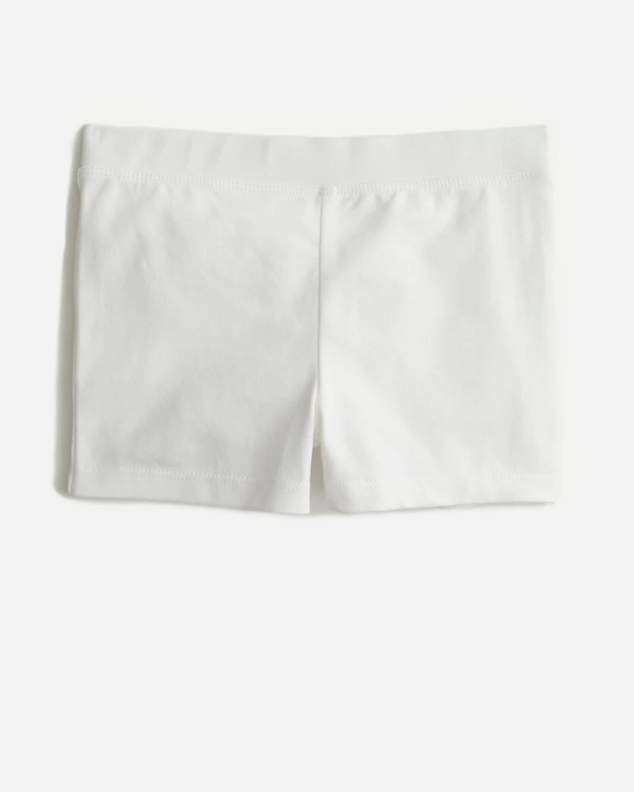 J.Crew Girls' White Tumble Shorts for Active Play and Comfort