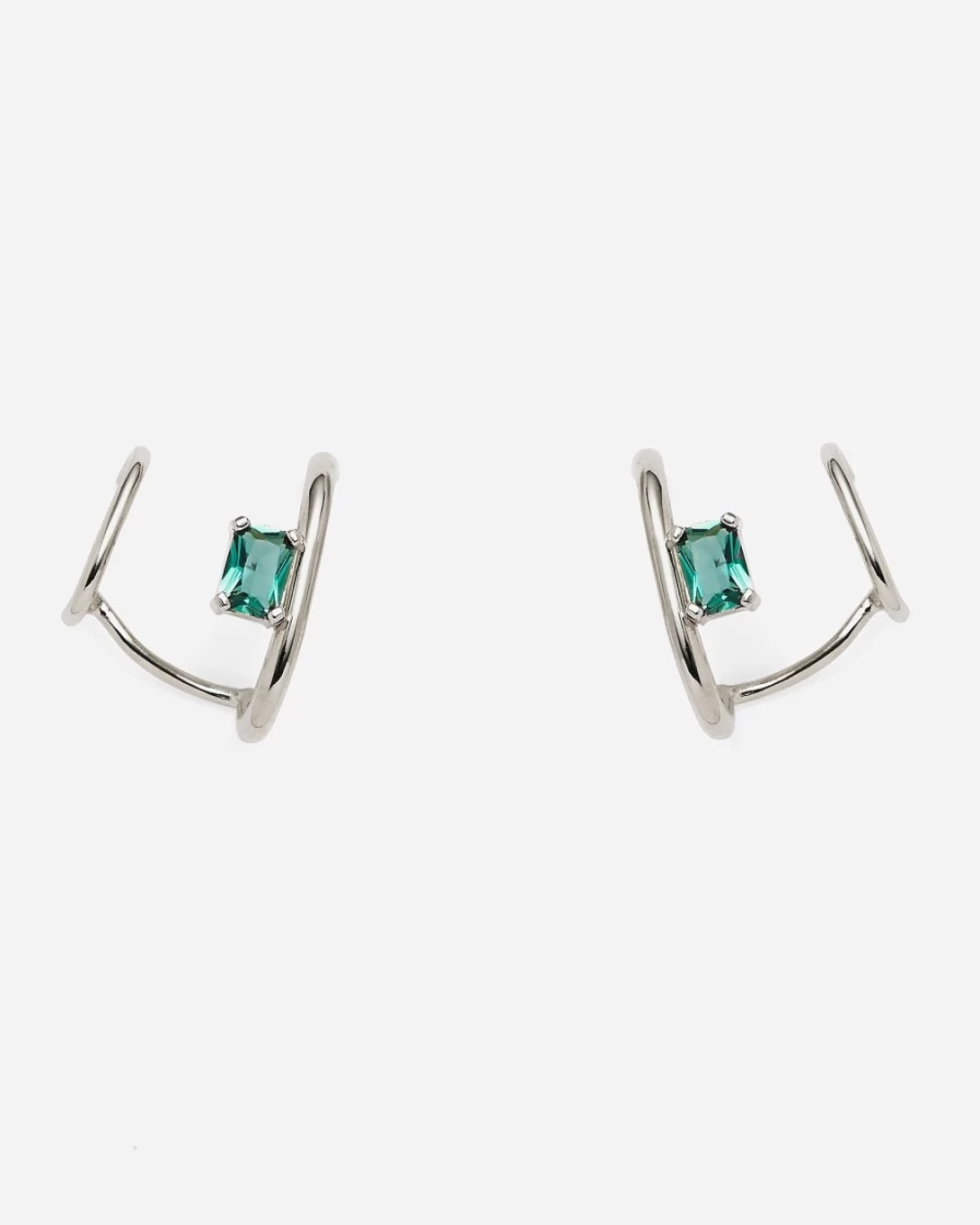 J.Crew Women's Silver Lady Grey Duo Ear Cuffs - Sterling Silver Ear Cuffs for Women