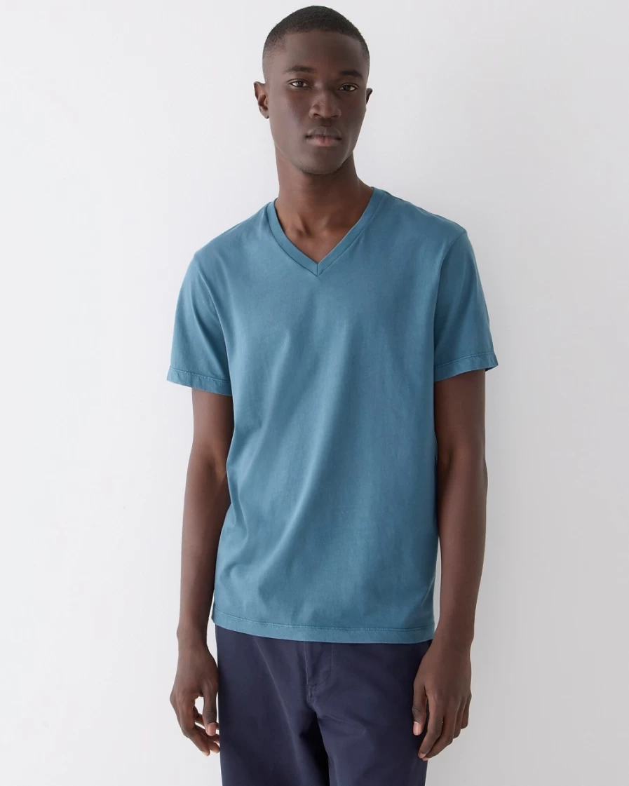 J.Crew Men's Amalfi Coast Broken-In V-Neck Short-Sleeve T-Shirt