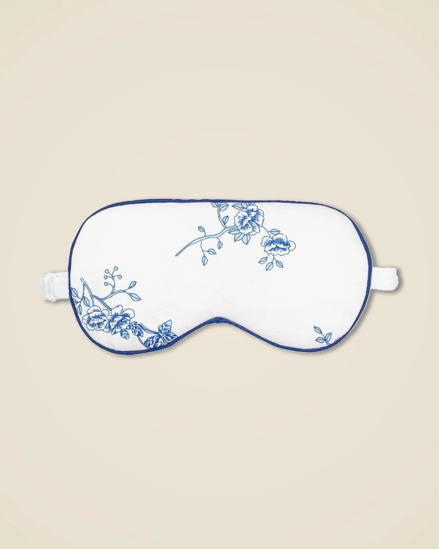 J.Crew Women's Petite Plume Traditional Eye Mask Set in White Multi