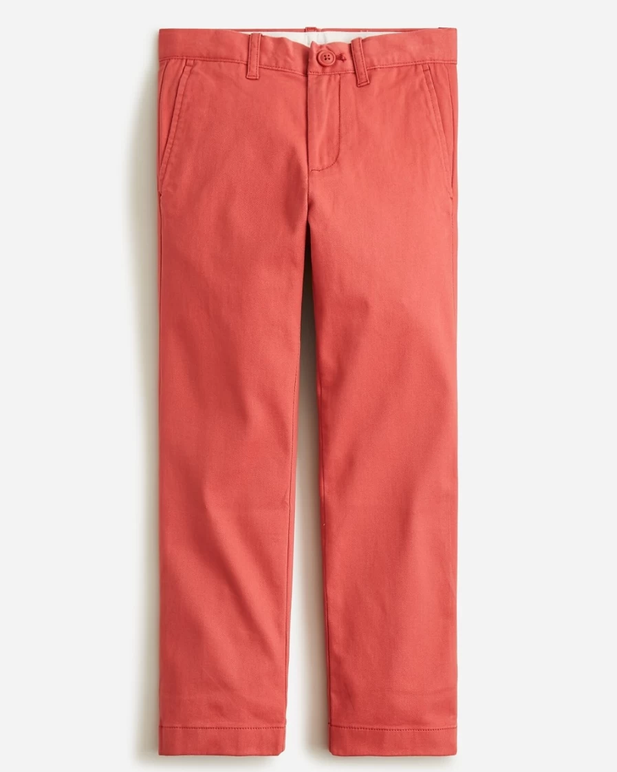 J.Crew Boys' Stretch Chino Pants in Rose Smoke - Comfortable & Stylish