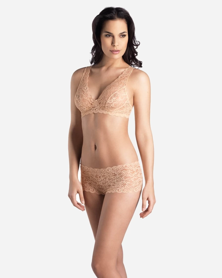 J.Crew Women's Nude Luxury Lace Soft Cup Bra - Comfort & Elegance