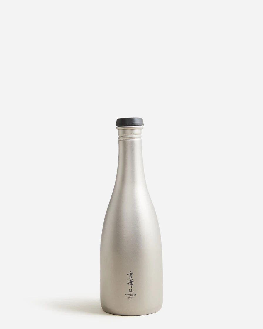 J.Crew Men's Titanium Sake Bottle by Snow Peak® - Portable & Durable Design
