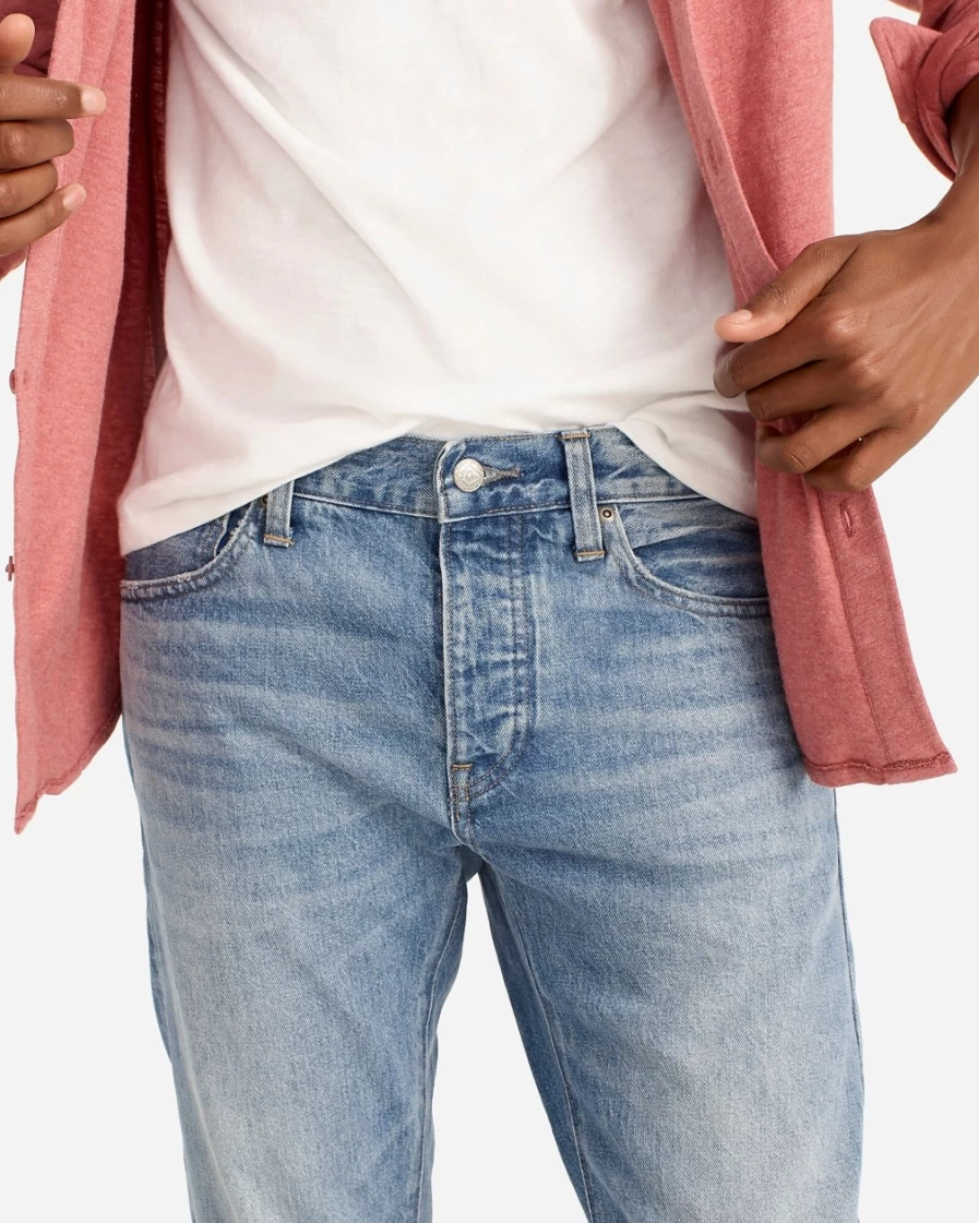 J.Crew Men's 484 Slim-Fit Jean in Japanese Selvedge Denim - Three Year Wash