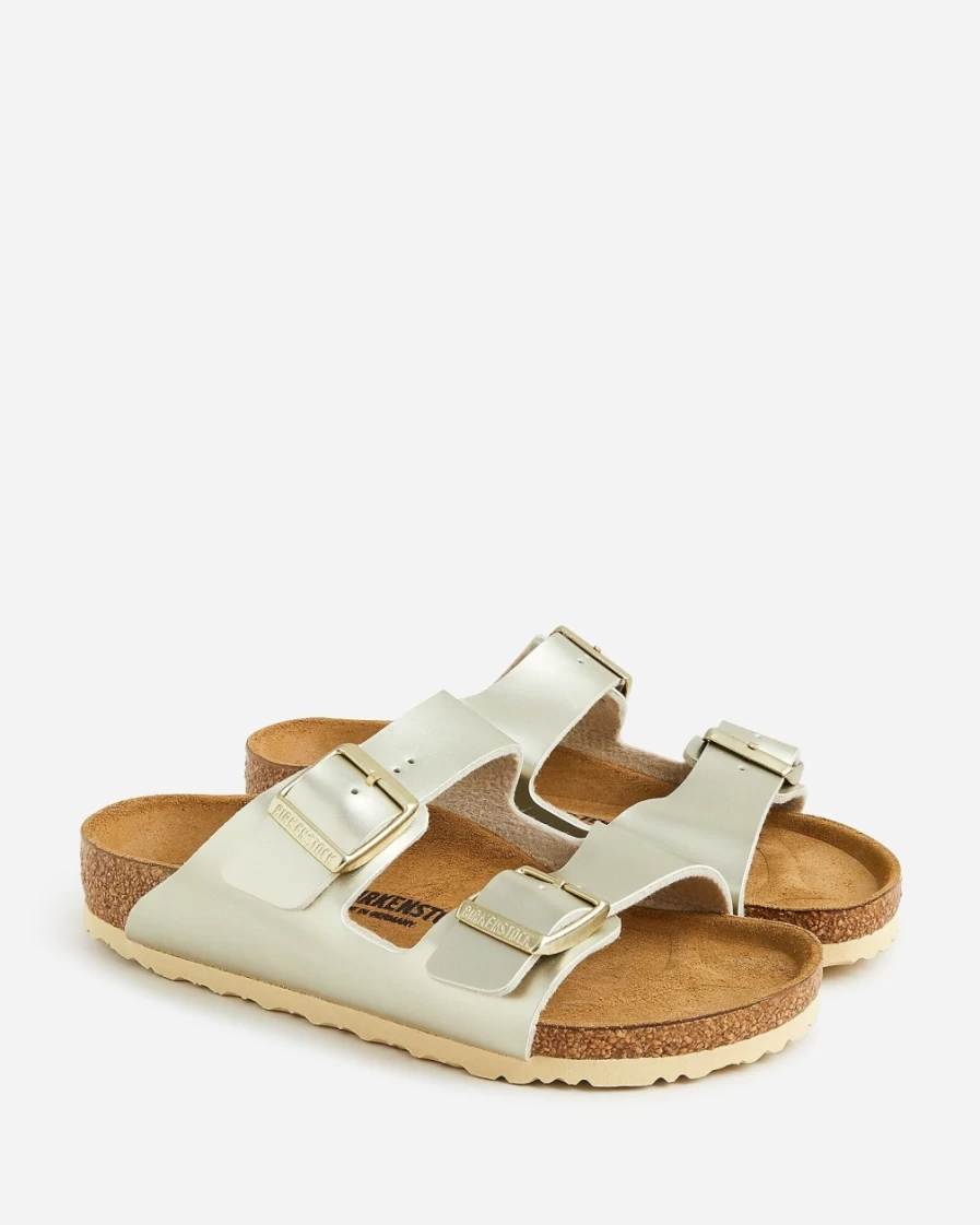 J.Crew Girls' Birkenstock® Arizona Sandals in Electric Metallic Gold