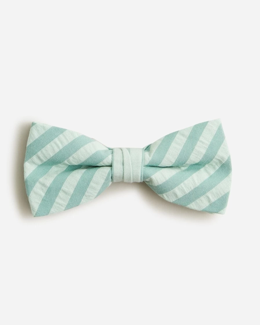 J.Crew Boys' Subtle Jade Seersucker Bow Tie for Kids