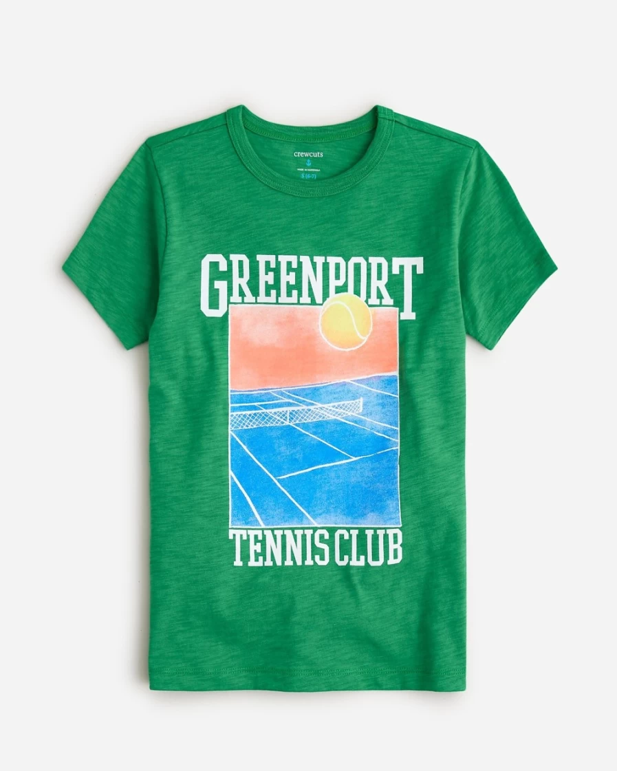 J.Crew Boys' Tennis Club Graphic Short-Sleeve T-Shirt for Kids