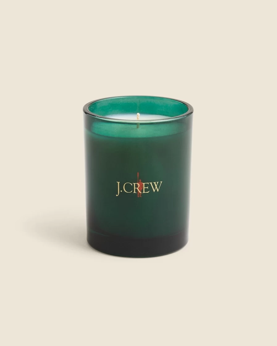 J.Crew Forest Green Hand-Poured Scented Candle for Men - Eco-Friendly Aromatherapy Gift