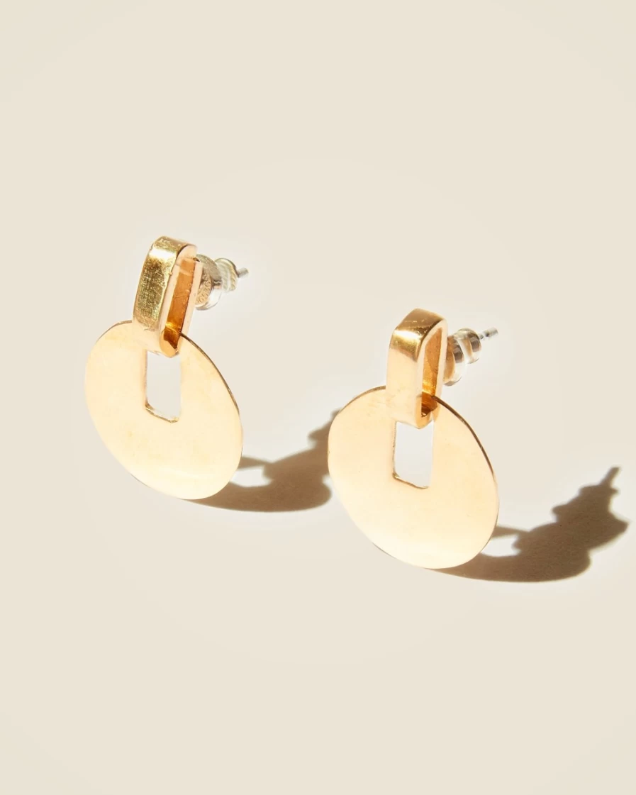 J.Crew Women's Gold Paillette Earrings | Odette New York® Sparkling Hoop Earrings