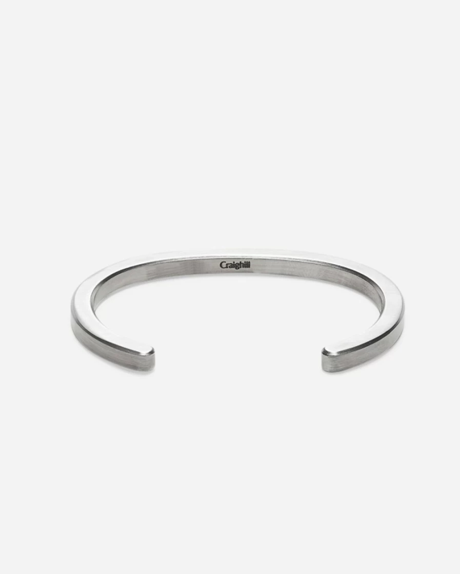 J.Crew Men's Silver Craighill Radial Cuff Bracelet