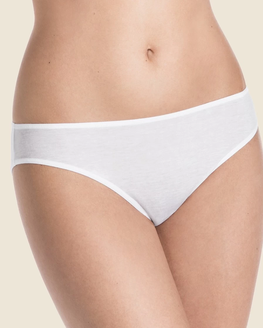 J.Crew Women's Ultralight Bikini Brief in White | Hanro® Style
