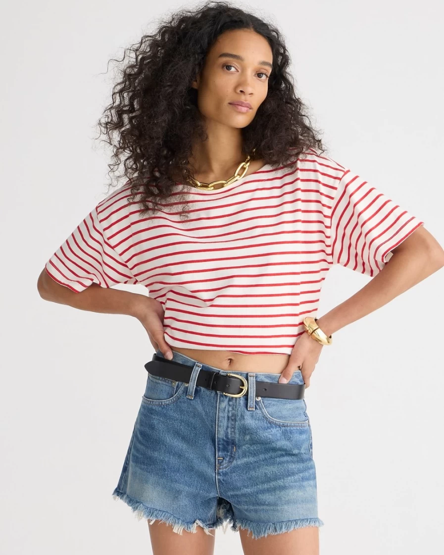 J.Crew Women's Relaxed Denim Shorts in Baxter Street Wash - Comfortable Casual Style