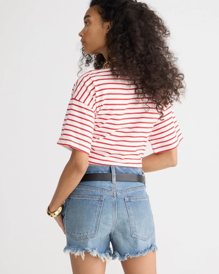 J.Crew Women's Relaxed Denim Shorts in Baxter Street Wash - Comfortable Casual Style