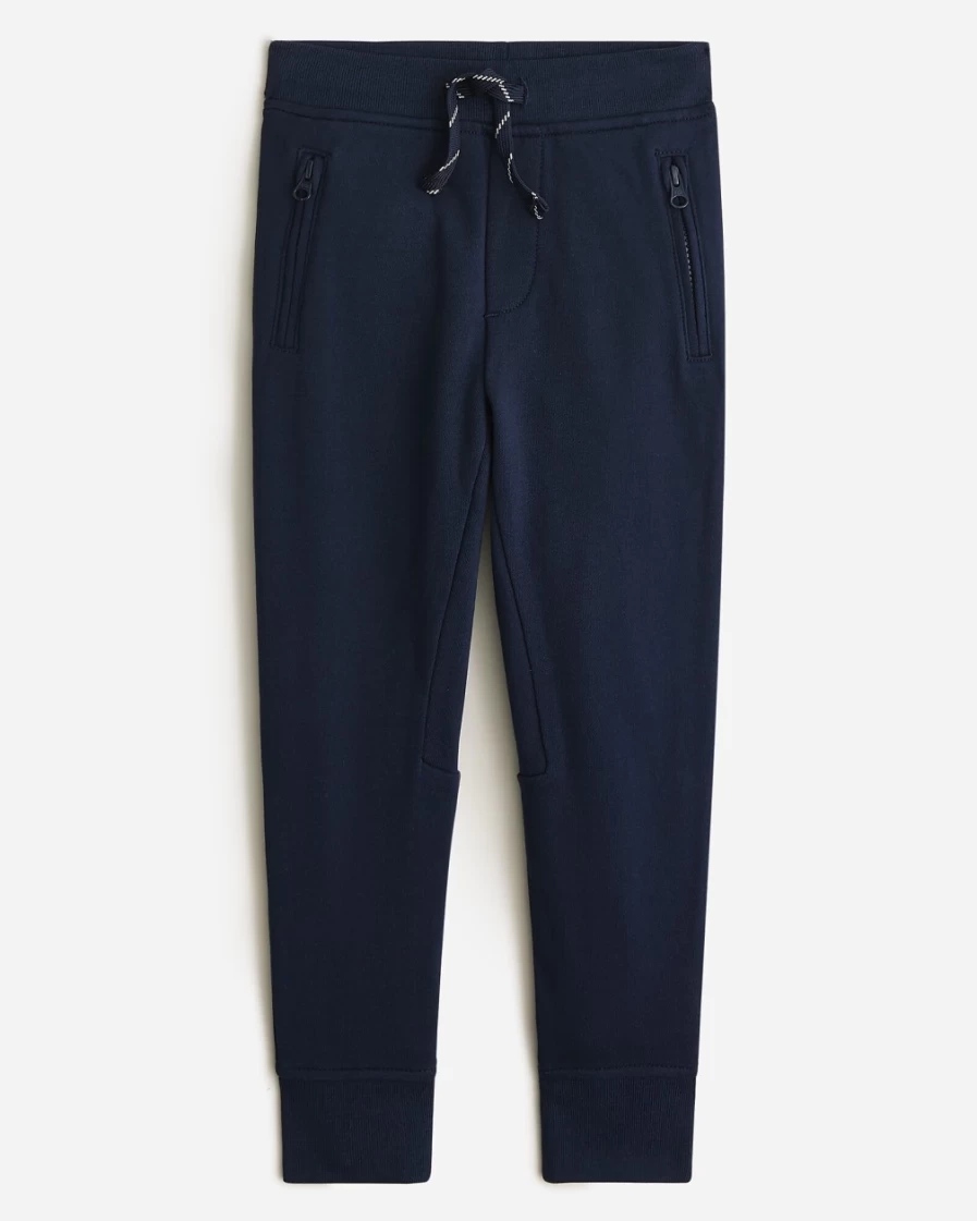 J.Crew Boys' Navy French Terry Slim-Slouchy Sweatpants for Kids