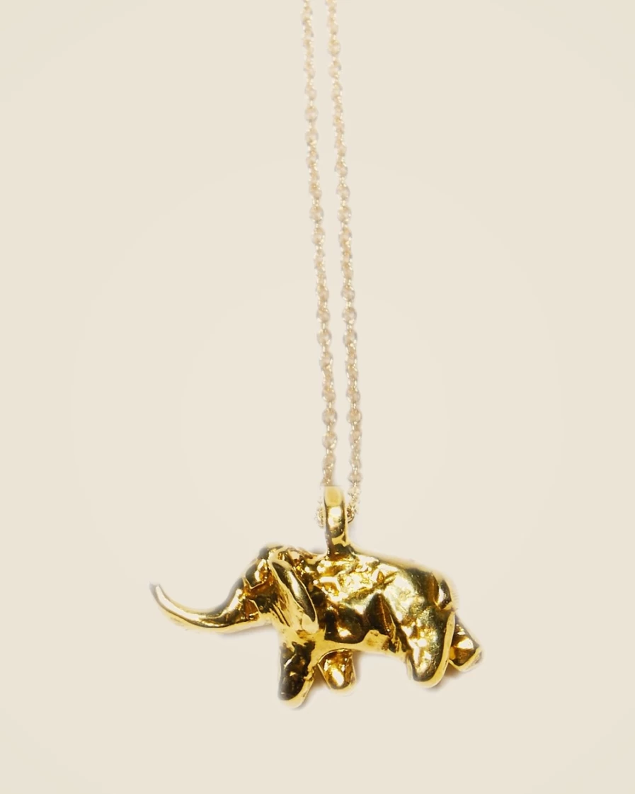 J.Crew Women's Gold Elephant Pendant Necklace - Odette New York® Inspired Design